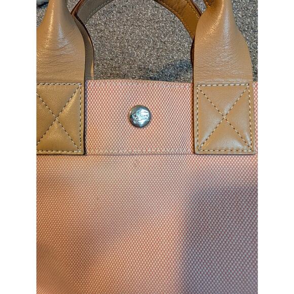 Burberry Blue Label Authentic Pink and Beige Canvas Mini Tote - Picture 3 of 13